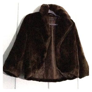 French Connection Faux Fur Coat.